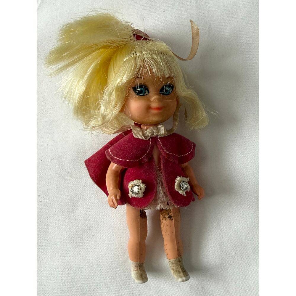 Vintage 1967 Mattel Liddle Kiddles Lola Liddle Doll - Made in Mexico